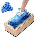 Automatischer Schuhüberzugspender mit 100 Einweg-Überschuhen aus Kunststoff – tragbare Schutzmaschine für einfache Verwendung