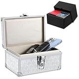 MAZACOO Faraday Box für Autoschlüssel – Keyless Go Diebstahlschutz, RFID Signalblocker gegen Relaisangriffe (3D Silber)