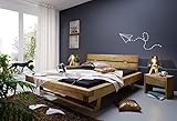 möbelando Balkenbett Bettgestell Ehebett Doppelbett Massivholbett Bett Long Beach II 180x200 cm