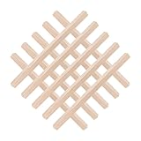 GARIOUANS 10 Stück Teiliges Holzzierleisten Naturbelassene Bemalbare Isosceles Dreieck Holzleisten Kantenlänge DIY Fensterrahmen Türregal Wanddekoration