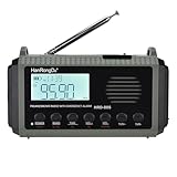 Docooler HRD-905 Allband-Radio AM FM SW WB Radio Outdoor-Notfallradio mit SOS-Alarm, Taschenlampe, Leselampe, solarbetriebene Handkurbel, Typ-C-Aufladung