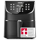 COSORI Heißluftfritteuse Airfryer, Testsieger 2024, 11-in-1 Air Fryer XXL 5,5L, Friteuse Heissluftfritteuse mit Shake-Reminder, 100 Rezepte, 55 Prozent energiesparend, spülmaschinenfest, CP158-AF