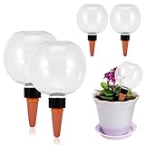 Viitech 4 Stück Bewässerungskugeln, 500mlAutomatische Pflanzen Bewässerung, Wasserspender Pflanzen zur Automatischen Bewässerung von Zimmer und Gartenpflanzen