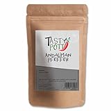 Tasty Pott Andaliman Pfeffer | Nachfüllbeutel Dose | Kochen & Würzen | Nachfüllpackung | würziges Aroma | Gerichte verfeinern 250g