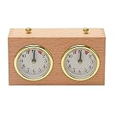 Schachuhr Timer, Schachuhren Analog Mechanischer Countdown Timer Schachuhr, Professioneller Wettkampf Timer Uhrwerk angetriebener Timer für Turnier Brettspiel (Gelb)