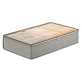 Unterbett-Aufbewahrungsbox – Unterbettkommode | Unterbettbox mit Deckel | Behälter | große Kapazität für Decken, Kleidung, Bettdecken | Schuh-Organizer für Decken, Handtücher