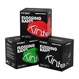 Kintex Flossingband Voodoo, 208 cm x 5 cm, Kompressionsband, Therapie, Beweglichkeit, Reha, Flossing, Flossband, Training, Regeneration (Schwarz)