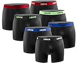 Levi's Levis Herren Boxershort Limited Style Edition 7er Pack New Black Größe L