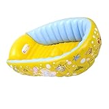 JOINPAYA Aufblasbare Wanne Schwimmbad Babybadewanne Aufblasbare Badewanne Für Neugeborene Aufblasbare Cartoon-badewanne Badewanne Aufblasbare Badewanne Für Yellow Pvc