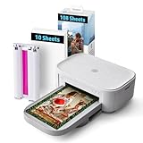 HP Sprocket Studio Plus 4x6 Sofortbilddrucker – 118 Blatt Paket – Kabellos, Wi-Fi, Farbsublimation