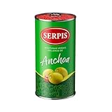 SERPIS Mit Sardellen gefüllte grüne Oliven 150 g 3er-Packung