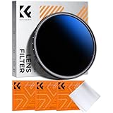 K&F CONCEPT 72mm ND Filter Variabler Graufilter ND2-ND400 (1-9 Blendenstufen) mit DREI Reinigungstücher für Landschaftsfotografie（Nano-Klear Serie）