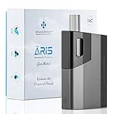 WOLKENKRAFT ÄRiS Premium Vaporizer | ECA-Konvektionstechnologie | Einfache Reinigung | Ausziehbares Glasmundstück | Hochwertig & effizient *Gun Metal*