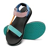 WateLves Damen Sandalen Sandaletten Bequem Sommerschuhe Klassische Gewebtes Band(Farbe,38)
