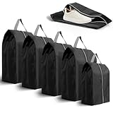 5er Schuhtasche - Wasserfeste Schuhbeutel für Reise, Schmutzabweisender Schuhsack, Staubdicht Schuhsack, Urlaub Shoebag Tasche für Trennung von Schuhen Kleidung, 4Set X-Large + Large