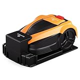 blumfeldt Smarter Batteriebetriebener RasenmäHer mit Begrenzungskabel, Bis zu 1.400 m² Reichweite, Leise Durch Leistungsstarken Lithium-Ionen-Akku mit 3 STD - Laufzeit