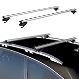 COWVIE 135CM Dachträger-Querstangen, verstellbar, Aluminium, 1 Paar