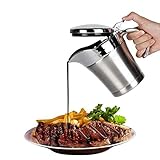 Premium Edelstahl Thermo Sauciere, Soßenkanne mit Klappdeckel & Geschenkbox (450ml) - Doppelwandig - Abendessen, Restaurants, Partys, Weihnachten