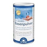 Dr. Jacob's Basenpulver auf Citratbasis I besonders viel Kalium wie in Gemüse und Obst, Calcium Magnesium Zink Vitamin D, auch für Diäten und Basenfasten I 300 g Dose Original Citrat-Basen-Pulver