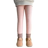 'Thermo Leggings Mädchen Gefütterte Thermohose Kinder Baumwolle Winter Leggings Mädchen High Waist Fleece Hose Damen Outdoor Winter Lange Thermohose Kids Verdickte Dicke Warm Hose (4-5 Years)