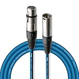 Stagg 3 m hochwertigen XLR-auf XLR-Stecker Mikrofon Kabel blau