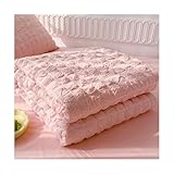 ZJTHY Seersucker TOP Wurf Decke strukturierte Wurfleichtbettdecke dekorative Wurfdecke für Schlafzimmer Wohnzimmer