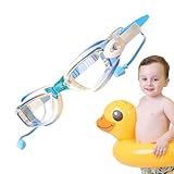 Wasserbrille für Kinder, Taucherbrille, kein Auslaufen, Weitsicht, verstellbarer Riemen, Anti-Beschlag, Anti-UV, Kinder-Schwimmbrille mit Ohrstöpseln für Jugendliche, , Mädchen