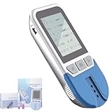 QINGHEDZSW Cholesterin-Testgerät, 5-in-1-Multifunktions-Lipidmessgerät, mit 25 Teststreifen, Datenspeicher für 500 Gruppen, präzise Messung, einfach zu bedienen, für die Gesundheitsvorsorge zu Hause