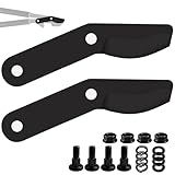 Aussio (2er-Pack) Astschere aus legiertem Stahl, Ersatzklingen mit Schrauben, kompatibel mit Fiskars Gartenschere, robuste große Gartenscherenklingen für Baumschnitt, Astschneiden und Gartengeräte