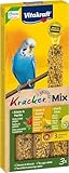 Vitakraft Vogelsnack Sittich Kräcker Mix Banane,Kräuter,Kiwi, 1x 3St