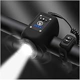 Monkey Home Fahrrad Hupe, Fahrrad Hupe mit USB wiederaufladbare elektronische Hupe, lPX5 wasserdicht, mit 110db Lauten Alarm（2024 NEU）（EU Patente） (Schwarz)