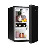 Klarstein Kühlschrank, Mini-Kühlschrank für Getränke, Kühlschrank mit Gefrierfach Klein, Kleiner Kühlschrank Lautlos, Skincare Fridge, Camping Kühlschrank, Minikühlschrank für Zimmer, Büro 0-10°C, 65L