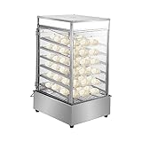 LSyySy Elektrischer Brötchen-Dampfgarer, kommerzieller 900 W, 5-lagiger Edelstahlrahmen mit Temperaturkontrolle, gedämpfte Brötchen, Speisenwärmer