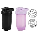 500 ml Kunststoff-Shaker-Becher, Proteinpulver und Mahlzeitenersatz, Shake-Mixer, Fitness-Sport-Wasserflasche, tragbare Shaker-Flasche für Fitnessstudio und Training
