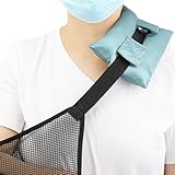 HapiPoppy Seidiges Satin-Nackenpolster für Armschlinge, Schulterschlinge, Nackenpolsterung, Trageriemen, Kissen für Arm, Ellenbogen, Handgelenk, Verletzungen, Stützpolster, Damen und Herren, Türkis