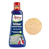 POLIBOY Silber Intensiv Pflege - Sanftes Poliermittel für Silberschmuck - 1x 200 ml - Mit Schwamm - Made in Germany