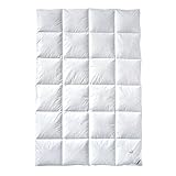 Billerbeck Daunendecke - E04 Gold Edition - Bettdecke für alle Jahreszeiten - 135 x 200 cm Decke mit echten Daunen - Wärmestufe Mittel