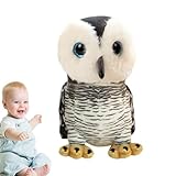 FOUNCY Plüschtier mit Eule, Plüsch-Eule, Tierpuppe Eule, Sammlerstücke aus weichem Plüsch mit Eule, Heimdekoration für Wohnzimmer, Schlafzimmer, Nachttisch