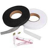 OMBRISA Saumband zum Aufbügeln Waschfest 2 Rollen, Bügelband für Vorhänge 65 m, Saumband zum Aufbügeln, Klebeband zum Aufbügeln, Einfache Kleiderreparatur und Nähprojekte mit Maßband (20mm)