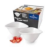 Villeroy & Boch - Vapiano Suppenschalen Set 2 teilig weiß, Spülmaschinenfest, Mikrowellensicher, Extra Tiefe Suppenteller, Suppenschüssel, Schalen Groß, Salatschüssel, Pastaschalen, Premium Porzellan