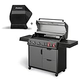 Enders Gasgrill Hyde 6 SIKR Turbo, schwarz, inkl. Wetterschutzhülle