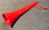 Signalhorn aus Kunststoff, 30 cm, Rot, mit Trageschlaufe