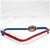 BMM Topper 180x200 cm Klassik Premium Härtegrad H2 weich/Kaltschaum-Topper/Öko-Tex Zertifiziert/ergonomische Matratzenauflage/Höhe 6 cm/Topper produziert in Deutschland
