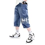 ACMEDE 3-11Jahren Jungen Sommer Kurze Hose Leicht Jeanshose 3/4 Jeansshorts mit Elastischem Bund, Jungen Bermuda Denim Shorts Streetwear Outdoor Mode Jeanshosen Kurze Gr. 98-152
