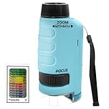 Vmxlso Taschenmikroskop Kinder, 60x-120x Handmikroskop, Mikroskop für Kinder mit LED Licht, Tragbares Mini Mikroskop, Taschenmikroskop für Kinder, Miniscopefür Kinder Zum Lernen, Bildung und Erkunden