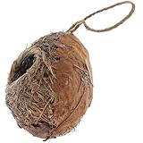 SUPVOX Pastoral Stil Hängendes Vogelnest aus Robustem Material Wetterfestes Outdoor Nistnest Rustikale Dekoration für Garten und Sicherer Unterschlupf für Vögel bei Wind und Regen