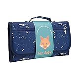 Wickelunterlage, faltbar, Wickelauflage mit wasserdichter Oberfläche, Wickelunterlage für Babys mit weichem Schwammfutter, Wickelunterlage für Babys