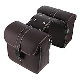 TOPBATHY 1Paar Motorradbeutel Aus Leder wasserdichte Motorradtasche Seitentasche Für Bikes Satteltasche Für Sichere Aufbewahrung Praktische Seitentasche