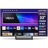 Antteq V32-AH3Q1L-BT 32 Zoll Smart TV(Fernseher 81 cm),Voice Remote Control,HD,Triple Tuner(DVB-T2/S2/C),App Store,DAZN,UVM,WiFi,Hotelmodus,2024