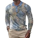 T-Shirt Herren Casual Klassisch All-Match Basic T-Shirt Herren Jugend Mode Urban Longsleeve Tops Herren Slim Fit Komfortabel Longsleeve T-Shirt Herren AA-20 3XL